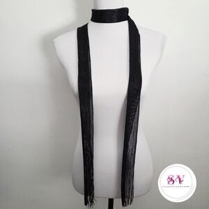 Black wrap around scarf
